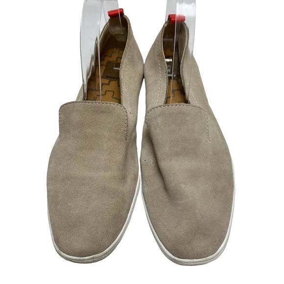 DOLCE VITA Genuine Leather Taupe Beige & Coral Flats Slip On Loafers Shoes sz 8. - Picture 3 of 16